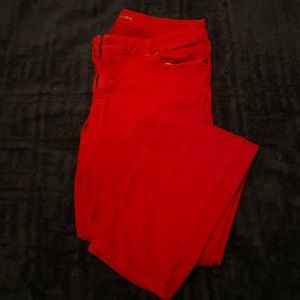 EUC Michael Kors Red Denim Jeans